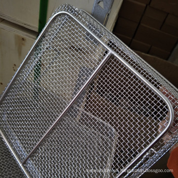 High Quality 5x5 8x8 Mesh Inconel 600 601 625 Wire Mesh Basket Tray Used For Medical Instrument Cleaning